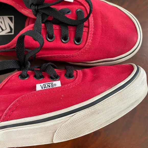 Vans Red Lace Up Shoes M 4.5 / W 6.0 - Picture 7 of 15